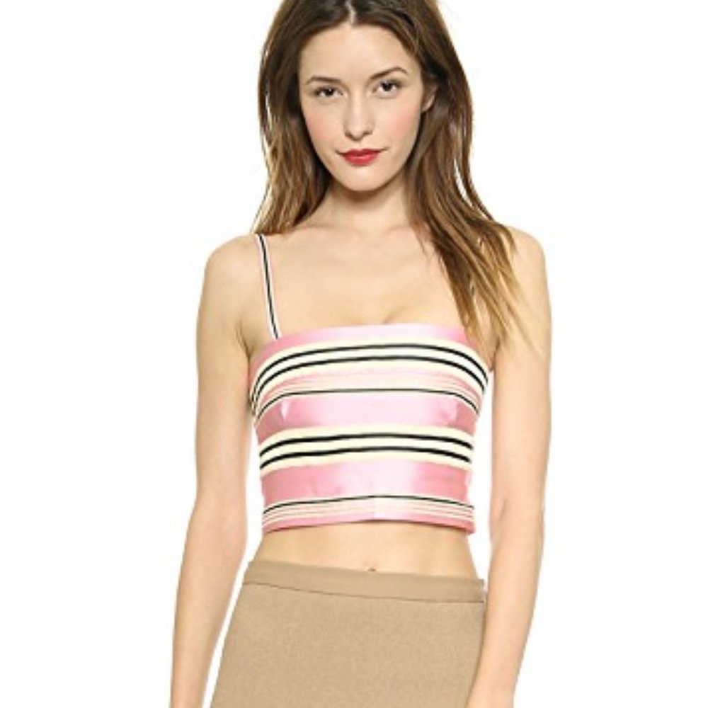 Issa Eva Ribbon Tank, Pink Multi, Size 4